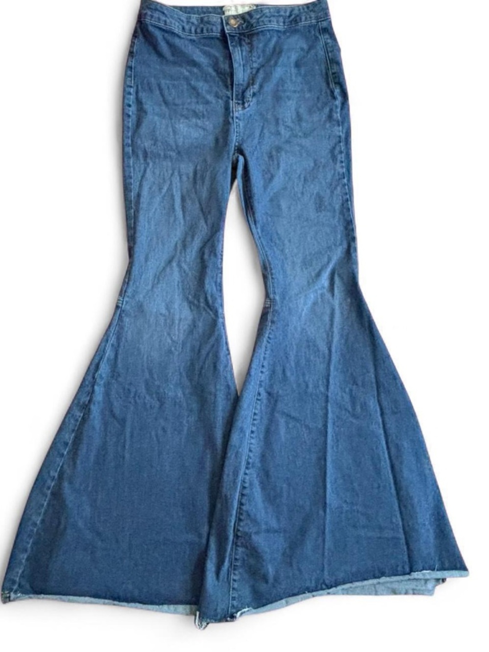 FREE PEOPLE Medium Wash High Rise Flared Jeans Size 28